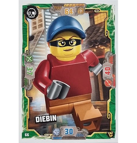 Lego Ninjago Serie 6 NEXT LEVEL Trading Cards Nr 066 Diebin