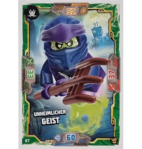 Lego Ninjago Serie 6 NEXT LEVEL Trading Cards Nr 067 Unheimlicher Geist