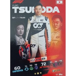 Turbo Attax 2021 Nr 067 Yuki Tsunoda