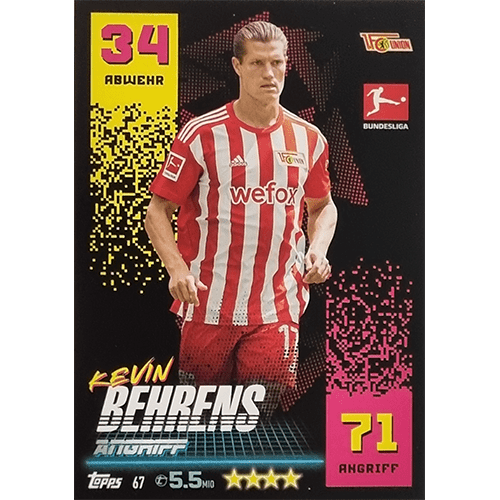 Topps Match Attax Bundesliga 2022-23 - Nr 067 Kevin Behrens