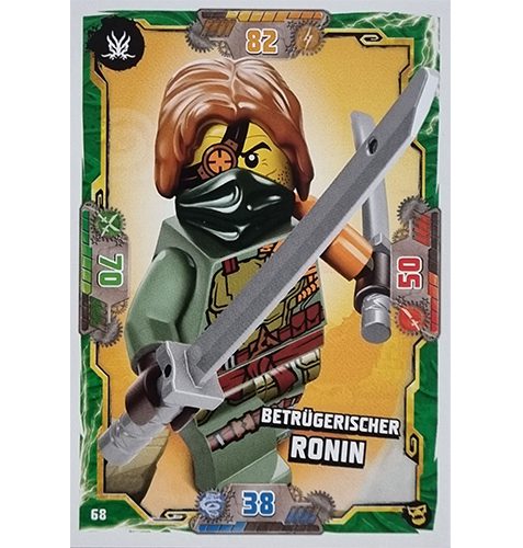 Lego Ninjago Serie 6 NEXT LEVEL Trading Cards Nr 068 Betrügerischer Ronin