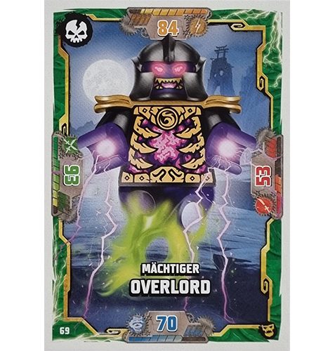 Lego Ninjago Serie 6 NEXT LEVEL Trading Cards Nr 069 Mächtiger Overlord