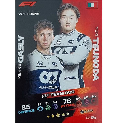 Turbo Attax 2021 Nr 069 Gasly Tsunoda