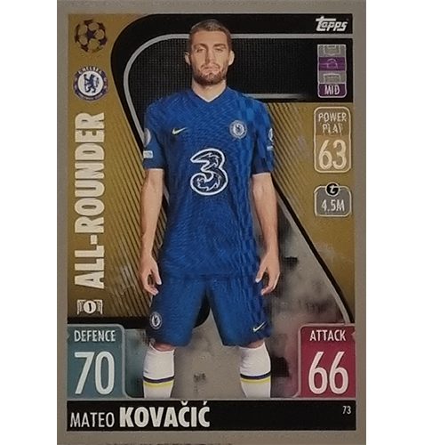 Topps Champions League 2021/2022 Nr 073 Mateo Kovacic