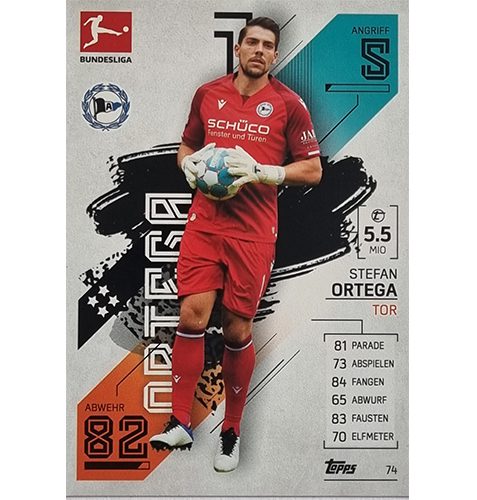 Topps Match Attax Bundesliga 2021/22 Nr 074 Stefan Ortega