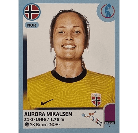 Panini Frauen EM 2022 Sticker - Nr 075 Aurora Mikalsen