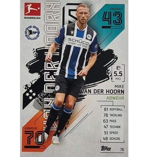 Topps Match Attax Bundesliga 2021/22 Nr 076 Mike Van Der Hoorn