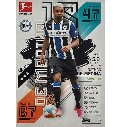 Topps Match Attax Bundesliga 2021/22 Nr 077 Nathan De Medina