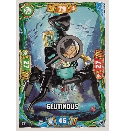 Lego Ninjago Serie 7 Trading Cards Geheimnisse der Tiefe - Nr 077 Glutinous