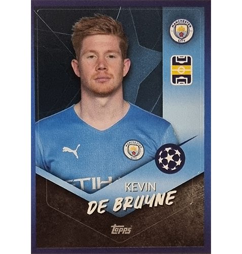 Topps Champions League Sticker 2021/2022 Nr 080 Kevin De Bruyne