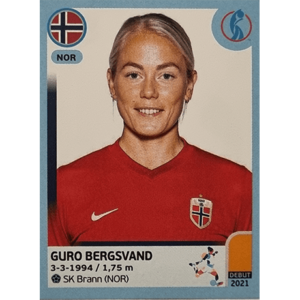 Panini Frauen EM 2022 Sticker - Nr 081 Guro Bergsvand