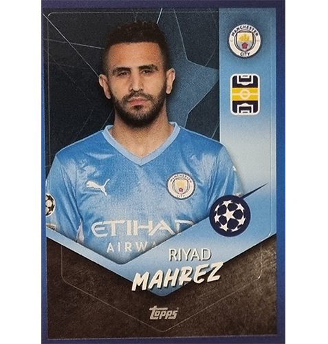 Topps Champions League Sticker 2021/2022 Nr 081 Riyad Mahrez