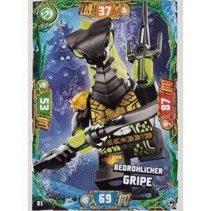 Lego Ninjago Serie 7 Trading Cards Geheimnisse der Tiefe - Nr 081 Bedrohlicher Gripe