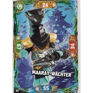 Lego Ninjago Serie 7 Trading Cards Geheimnisse der Tiefe - Nr 083 Maaray-Wächter