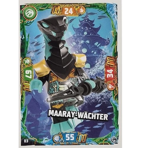 Lego Ninjago Serie 7 Trading Cards Geheimnisse der Tiefe - Nr 083 Maaray-Wächter