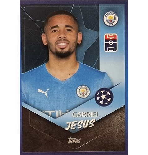 Topps Champions League Sticker 2021/2022 Nr 084 Gabriel Jesus