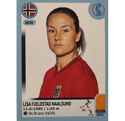 Panini Frauen EM 2022 Sticker - Nr 089 Lisa Fjeldstad Naalsund