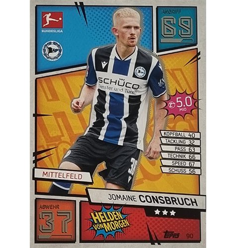 Topps Match Attax Bundesliga 2021/22 Nr 090 Jomaine Consbruch