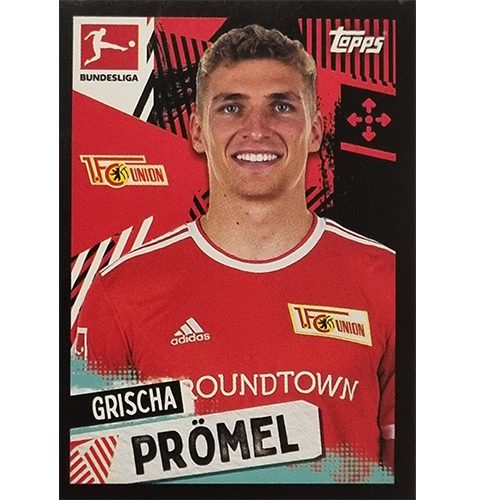 Topps Bundesliga Sticker Saison 2021/2022 Nr 092 Grischa Prömel