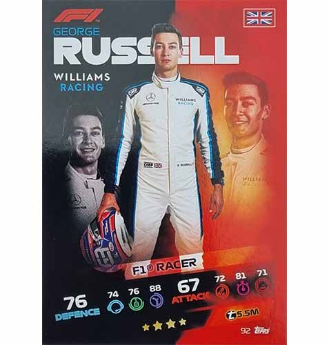 Turbo Attax 2021 Nr 092 George Russell