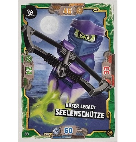 Lego Ninjago Serie 7 Trading Cards Geheimnisse der Tiefe - Nr 093 Böser Legacy Seelenschütze