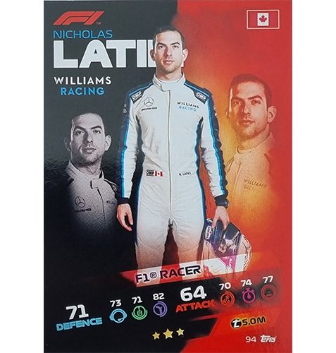 Turbo Attax 2021 Nr 094 Nicholas Latifi