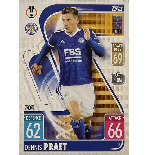 Topps Champions League 2021/2022 Nr 094 Dennis Praet