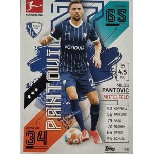Topps Match Attax Bundesliga 2021/22 Nr 098 Milos Pantovic