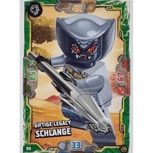 Lego Ninjago Serie 7 Trading Cards Geheimnisse der Tiefe - Nr 098 Giftige Legacy Schlange