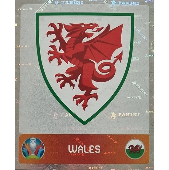 Panini EURO 2020 Sticker Nr 098 Wales Logo