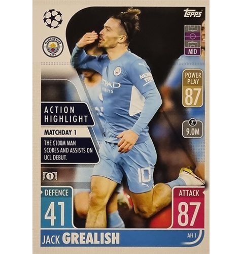 Topps Champions League Extra 2021/2022 AH 01 Jack Grealish