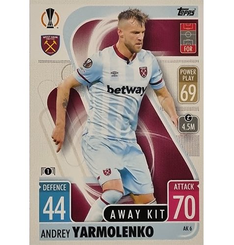 Topps Champions League Extra 2021/2022 AK 06 Andrey Yarmolenko