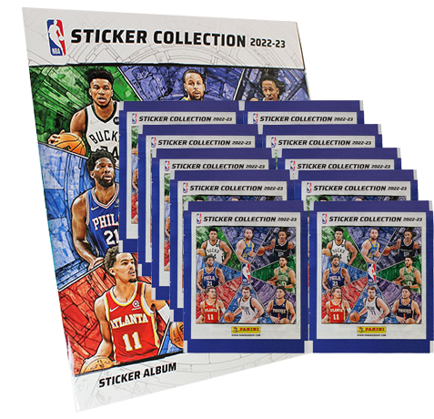 Panini NBA Sticker 2022-23 - 1x Stickeralbum + 10x Stickertüten