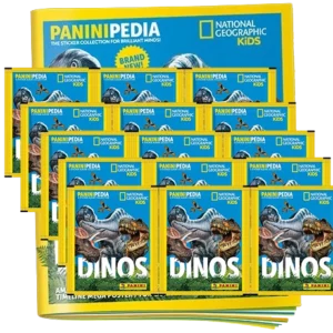 Panini Paninipedia Dinos Sticker - 1x Stickeralbum + 15x Stickertüten