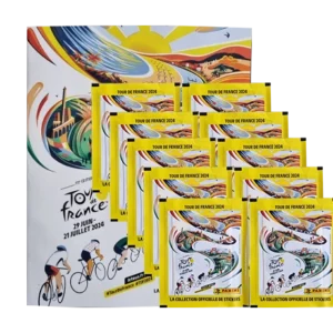 Panini Tour de France 2024 Sticker - 1x Sammelalbum + 10x Stickertüten