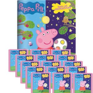 Panini Peppa Pig Spiele mit Gegensätzen Sticker - 1x Album + 15x Tüten