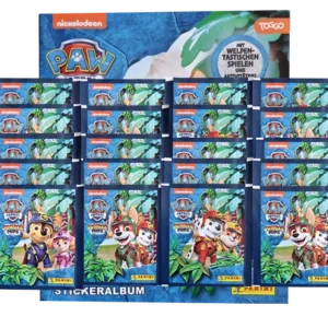 Panini Paw Patrol Serie 10 Jungle Pups Sticker (2024) – 1x Sammelalbum + 20x Stickertüten (Deutsche Version)