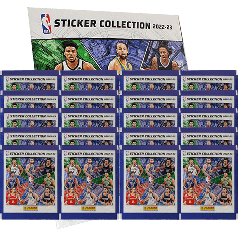 Panini NBA Sticker 2022-23 - 1x Stickeralbum + 20x Stickertüten