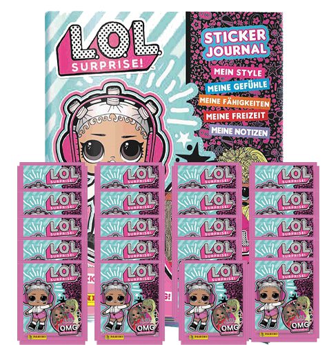 Panini LOL Surprise OMG Sticker 2021 Stickeralbum + 20 Tüten