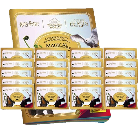 Panini Harry Potter Magische Kreaturen Sticker - 1x Stickeralbum + 20x Stickertüten