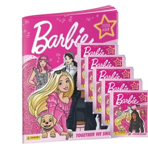 Panini Barbie Together we shine Sticker Serie - 1x Stickeralbum + 5x Stickertüten