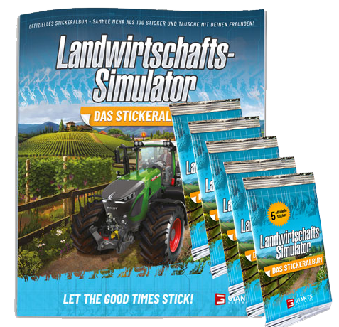 Landwirtschafts Simulator Sticker Serie ( 2022) - 1x Stickeralbum + 5x Stickertüten