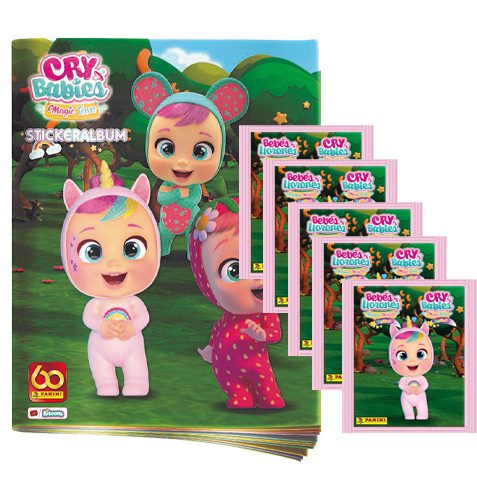 Panini Cry Babies Sticker Stickeralbum und 5x Tüten