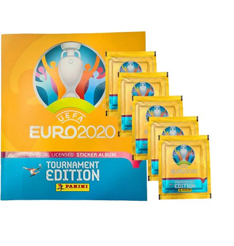 Panini EURO 2020 Sticker Tournament Edition - Album + 5 Stickertüten