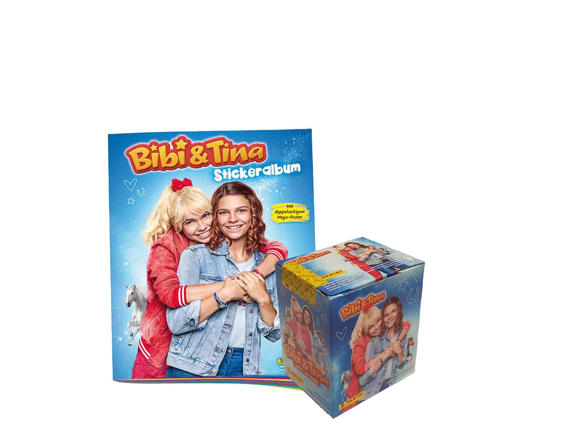 Panini Bibi und Tina Sticker Sammelalbum + Display