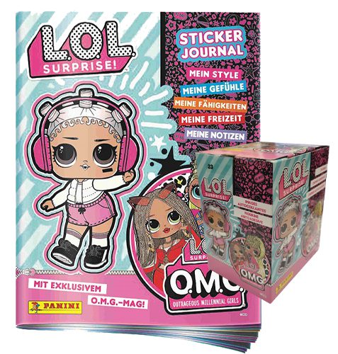 Panini LOL Surprise OMG Sticker 2021 Stickeralbum + Display