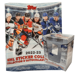 Topps NHL 2022/23 Hockey Sticker - 1x Sammelalbum + 1x Display