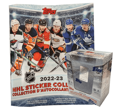 Topps NHL 2022/23 Hockey Sticker - 1x Sammelalbum + 1x Display