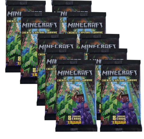 Panini Minecraft Serie 3 Trading Cards Create Explore Survive - 10x Booster Packs