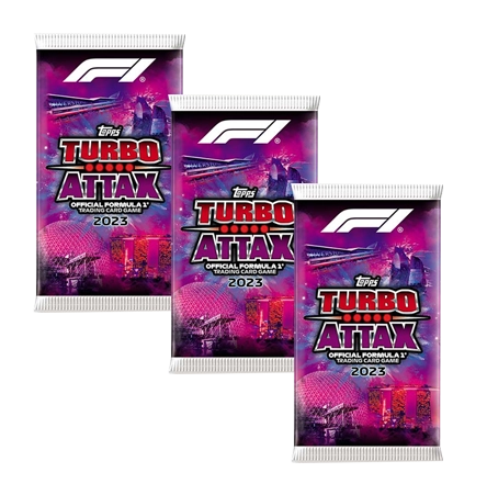 Topps Formula 1 Turbo Attax 2023 Trading Cards – 3x Booster